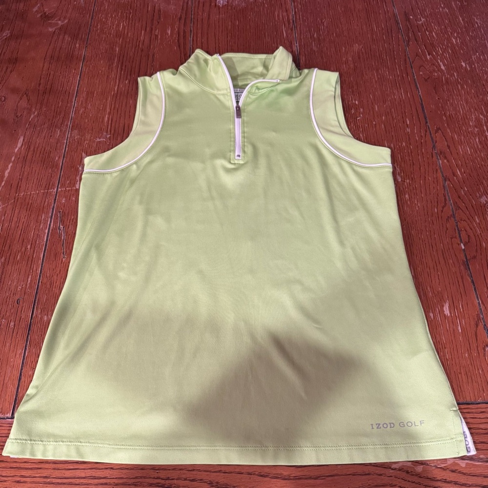 Izod Golf Sleeveless Neon Green Top Women’s‎ small S/P